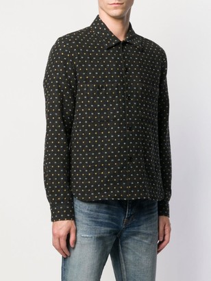 Saint Laurent stitched pattern shirt