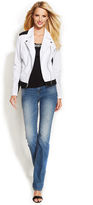 Thumbnail for your product : INC International Concepts Colorblock Cotton-Blend Moto Jacket