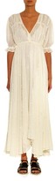 Thumbnail for your product : Mes Demoiselles Louise embroidered cotton-gauze dress