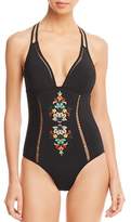 Thumbnail for your product : Red Carter Cross Back One Piece Swimsuit