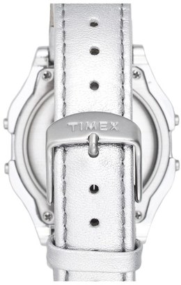 Women's Timex 'Originals' Digital Leather Strap Watch, 34Mm