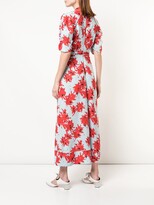 Thumbnail for your product : Proenza Schouler Splatter Floral Short Sleeve Tie Dress