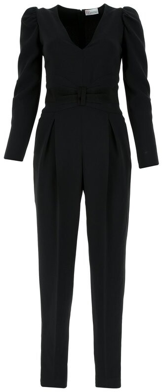 RED Valentino Tuxedo Bow Detail Jumpsuit - ShopStyle