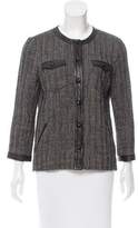 Thumbnail for your product : Isabel Marant Leather-Accented Tweed Jacket