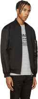 Thumbnail for your product : DSQUARED2 Black Wool Bomber Jacket