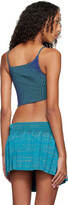 Thumbnail for your product : Isa Boulder SSENSE Exclusive Blue Parallel Tank Top