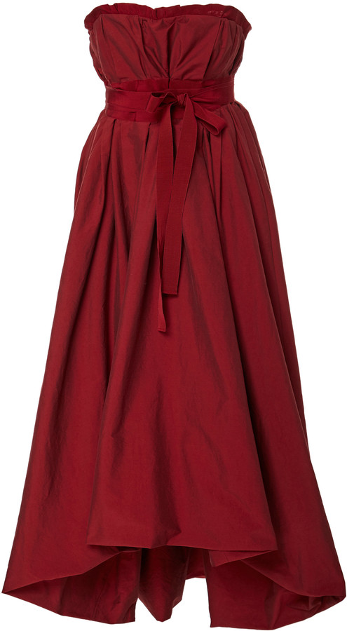brock collection red dress