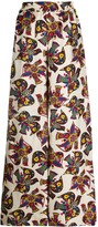 Thumbnail for your product : La DoubleJ Bird Print Palazzo Trousers