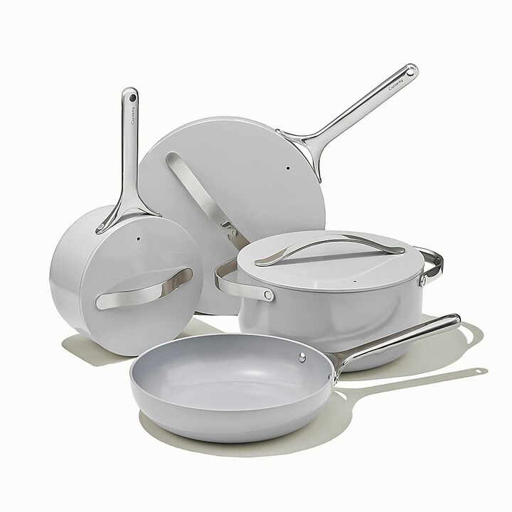 Caraway Ceramic Nonstick Aluminum 12-Piece Pots & Pans Cookware