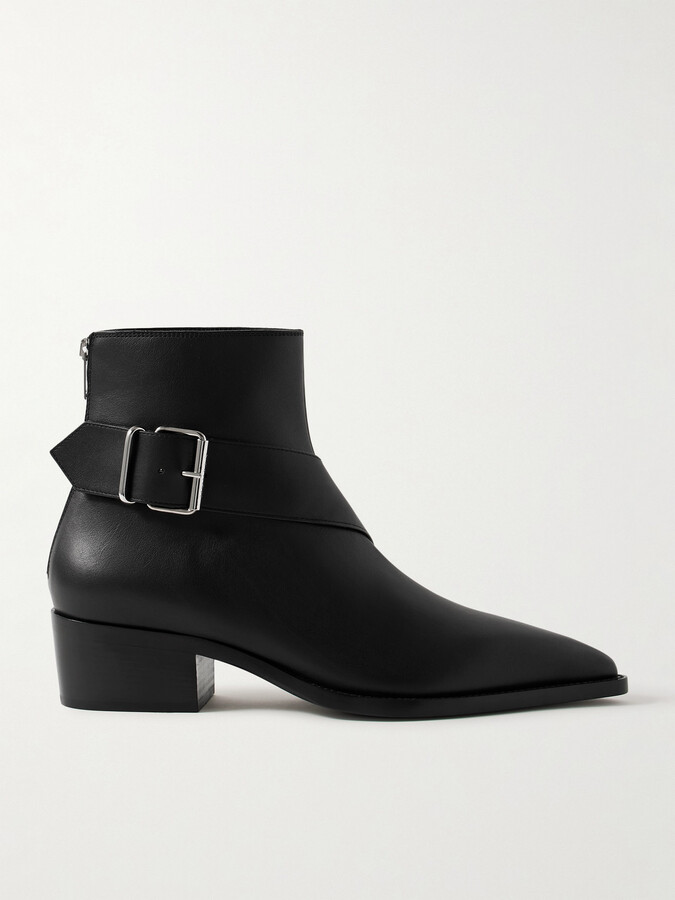 Alexander McQueen Buckled Leather Boots