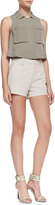 Thumbnail for your product : Theory Kasim Stretch Seersucker Shorts