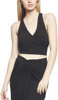 Thumbnail for your product : Wet Seal Pleated Surplus Crossback Crop Top