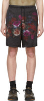 Thumbnail for your product : Dries Van Noten Black Floral Print Shorts