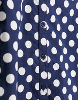 Thumbnail for your product : Wednesday's Girl relaxed mini shirt dress in polka dot