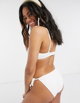 Thumbnail for your product : New Look tie side bikini bottoms in white