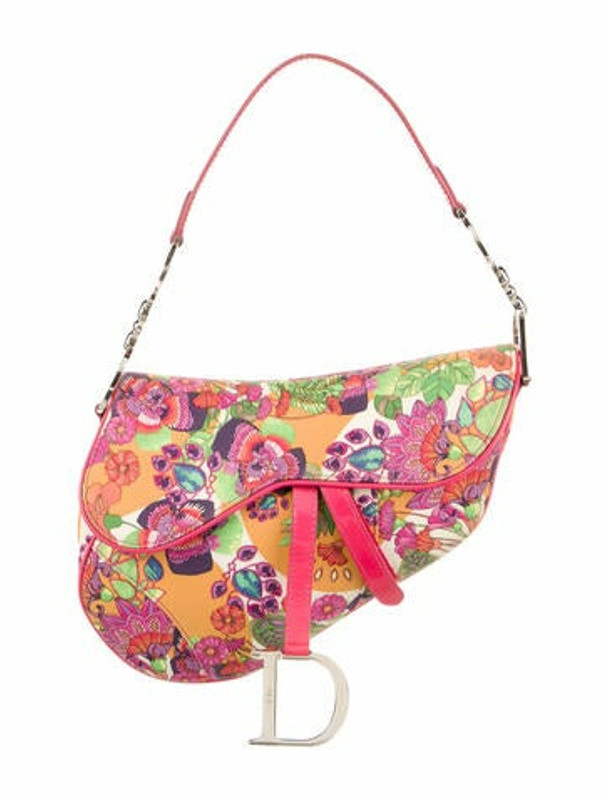 vintage dior saddle bag pink
