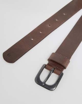 G Star G-Star Zed Leather Belt In Brown