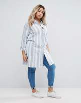 Thumbnail for your product : Junarose Striped Longline Shirt