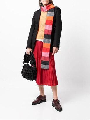 Molly Goddard Stripe-Knit Wool Scarf