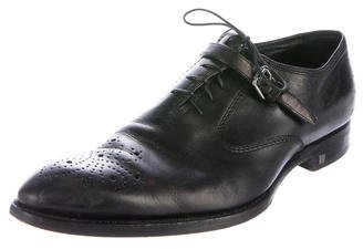 Louis Vuitton Leather Perforated Oxfords