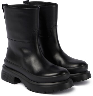 Valentino Garavani Roman Stud leather platform ankle boots