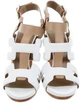 Thumbnail for your product : Hermes Leather Cage Sandals