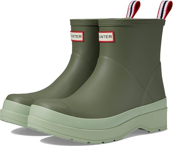olive green hunter chelsea boots
