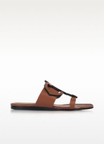 Thumbnail for your product : Emilio Pucci Ambra Leather Flat Slide