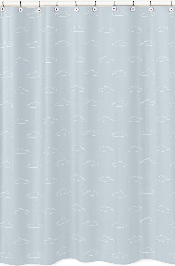 Designer Fabric Shower Curtains, Vintage Aviation Shower Curtain