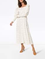 Thumbnail for your product : N. Duo rose-print belted midi dress