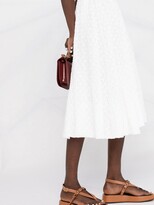 Thumbnail for your product : Jil Sander Embroidered Midi Skirt