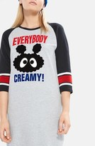 Thumbnail for your product : Mini Cream 'Everybody Creamy!' Graphic T-Shirt Dress (Women)