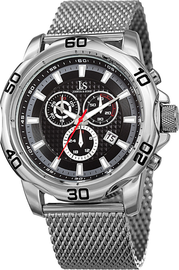 Joshua & Sons Men's Stainless Steel Watch
