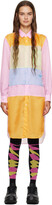 Multicolor Paneled Midi Dress 