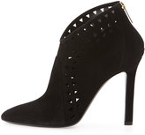 Thumbnail for your product : UGG Tamara Mellon Laser-Cut Suede Ankle Boot, Black