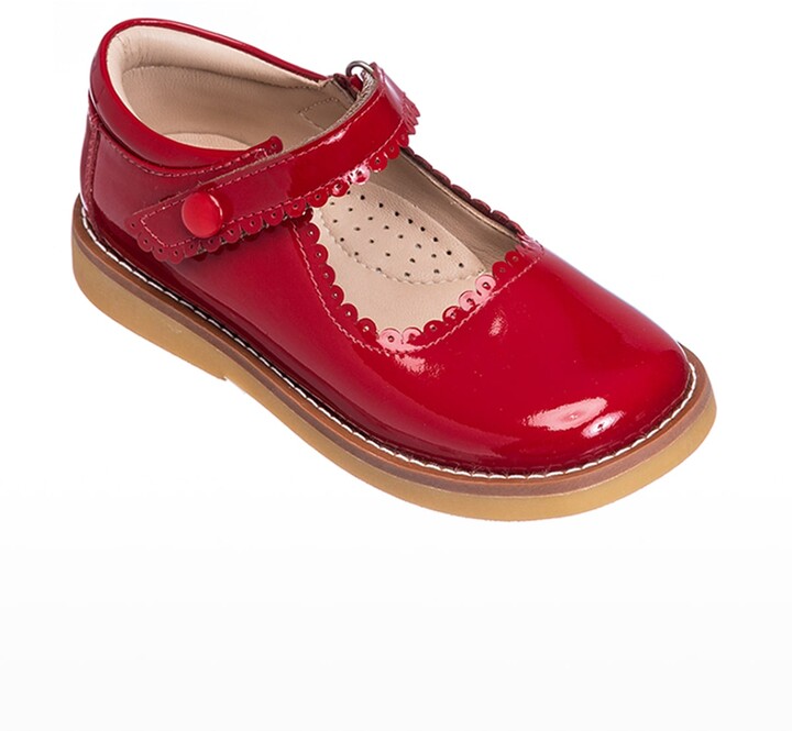 Chupetin 4423 mary jane toddler/little kid/big kid bright RED Patent shoes 