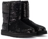 Thumbnail for your product : UGG Classic Short Ankle Boot In Metallic Suede With Black Sequins