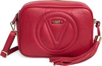 Valentino by Mario Valentino Pink Licia Quilted Crossbody Bag at FORZIERI