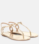 Thumbnail for your product : Aquazzura Almost Bare metallic leather sandals