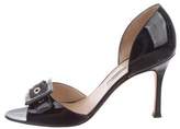 Thumbnail for your product : Manolo Blahnik D'Orsay Buckle Sandals