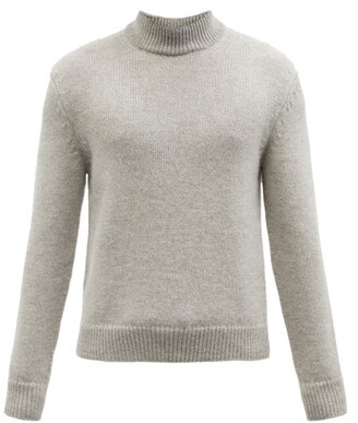 Tom Ford Cashmere And Wool-blend Roll-neck Sweater - Light Grey