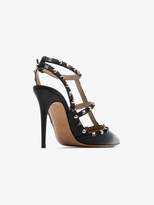 Thumbnail for your product : Valentino Womens Black Garavani Rolling Rockstud 100 Leather Pumps