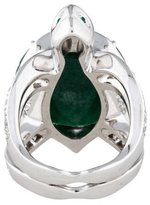 Thumbnail for your product : Boucheron 18K Diamond Aventurine Tortue Ring