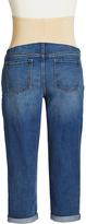 Thumbnail for your product : Old Navy Maternity Full-Panel Cuffed Denim Capris