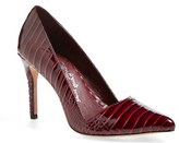 Thumbnail for your product : Alice + Olivia 'Dina' Croc Embossed Pump (Women)