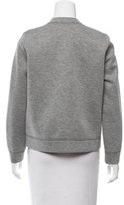 Thumbnail for your product : Jonathan Simkhai Leather-Accented Pullover Sweatshirt