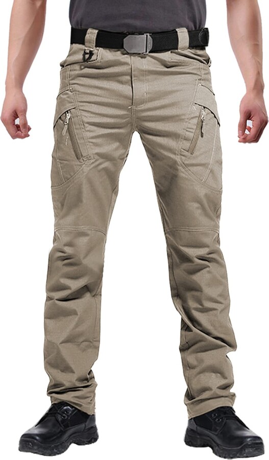 FEDTOSING Men's Outdoor Cargo Work Trousers Military Tactical Pants ...