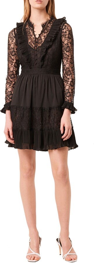 whisper ruth lace mix dress
