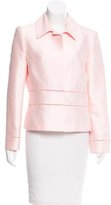Thumbnail for your product : Oscar de la Renta Crochet-Accented Structured Blazer w/ Tags