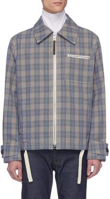 Acne Studios Check plaid shirt jacket